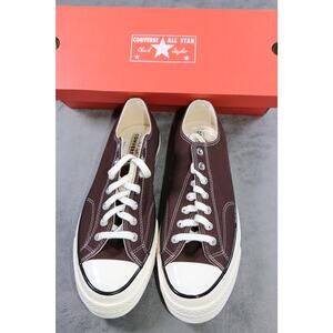 Converse Chuck 70 Ox Shoes Mens Size 10.5 Dark Root Egret Black Canvas Classic